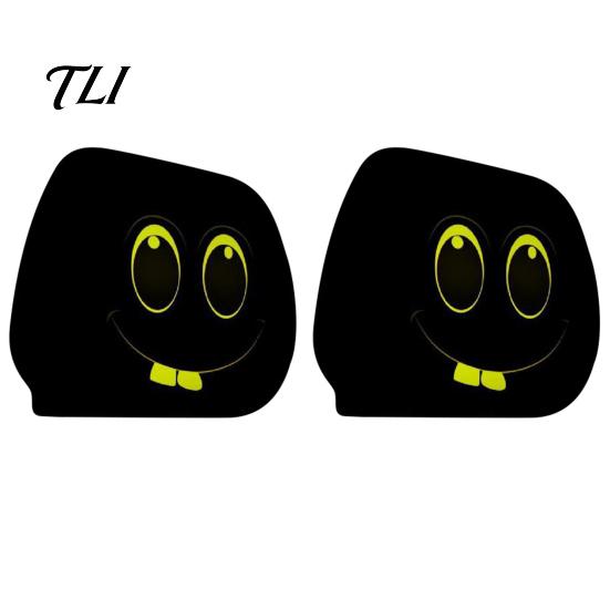 Spooky Theme Auto Styling Car Headrest Cover, Funny Horror Cartoon Print, Stretchy Seat Universal Fit Vehicle Interior Decor Protector, Decoration for