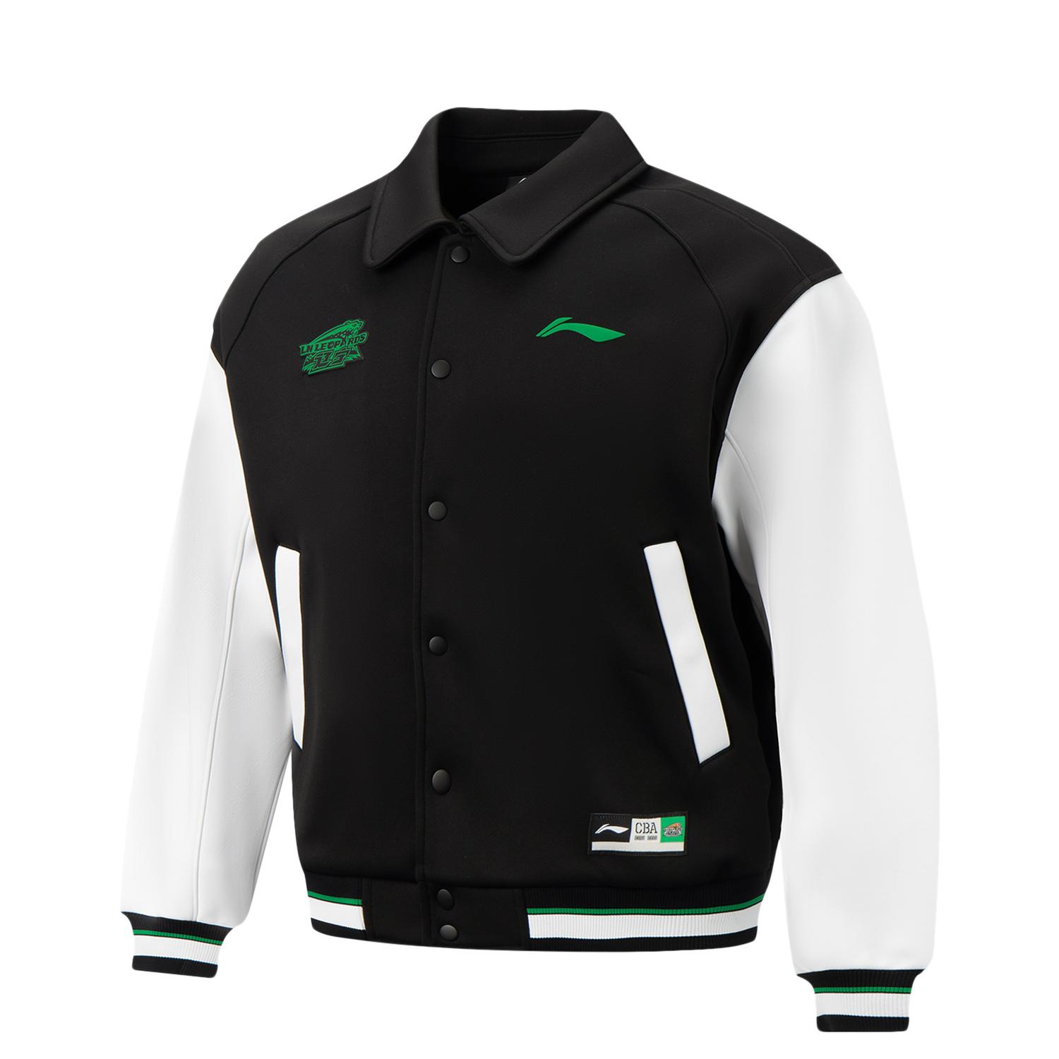 

LiNing Professional Basketball Series Letter Print Single Button Simple Polo Loose Jacket Men jackets AJDV403-2 XXL