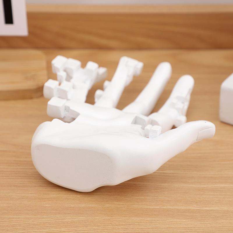Resin Mosaic Hand Figurine Nordic Decorative Sculpture Deconstruct Finger Abstract Statue Modern Home Decoration Accessories