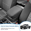 2023 2024 2025 2026 Chevy Colorado Center Console Cover for Chevy Colorado (WT/LT/Trail Boss/Z71/ZR2/ZR2 Bison), Waterproof &Comfy Leather Armrest