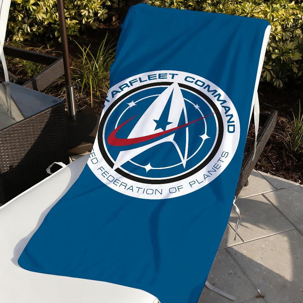 Movie S-Star T-TrekS Starfleet Command Towel Quick Drying Beach Towels Are Suitable For Swimming Pools Camping Yoga And The Gym
