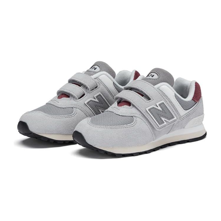 New Balance Nb 574 Comfortable Versatile Cushioning Low Top Kids Running Shoes Kids Running Shoes Gray PV574KBR