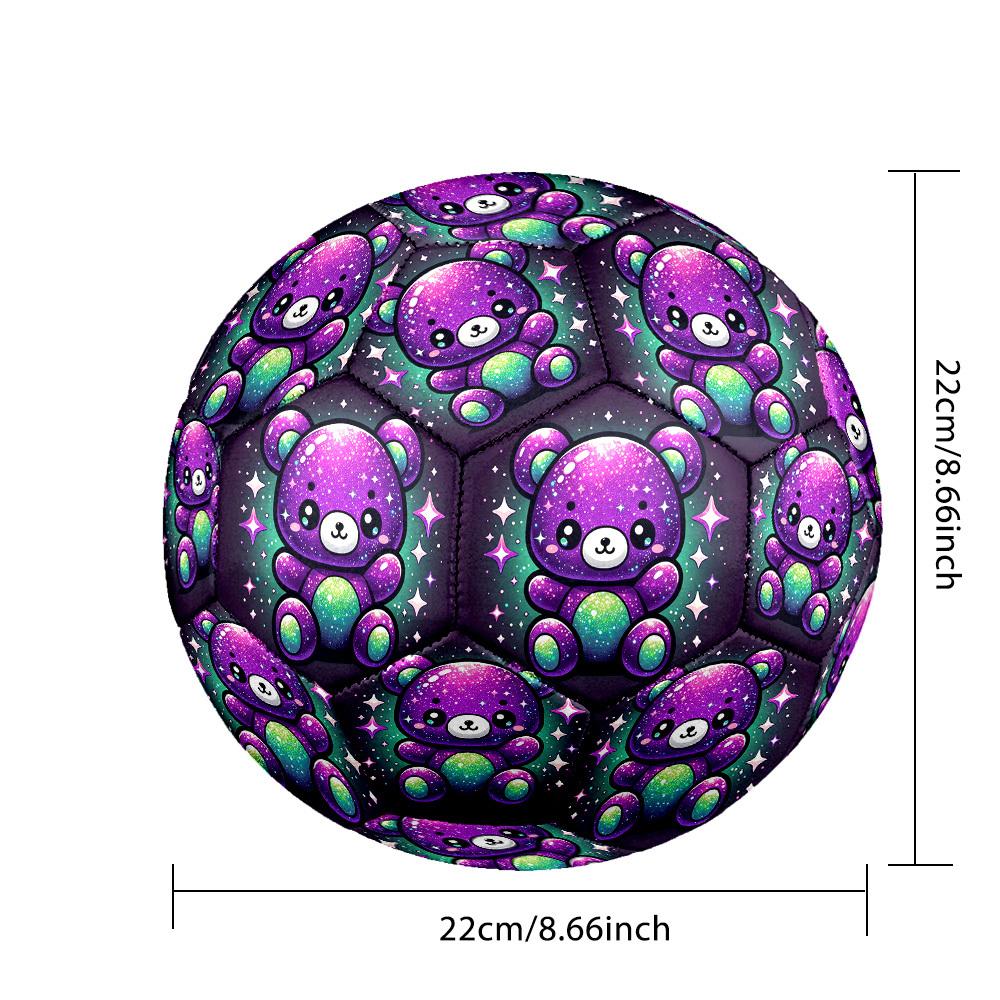 1pc Galactic Bear Size 5 Soccer Ball Professional Match Training Football Indoor &Outdoor Sports Ball Lightweight Durable C65106
