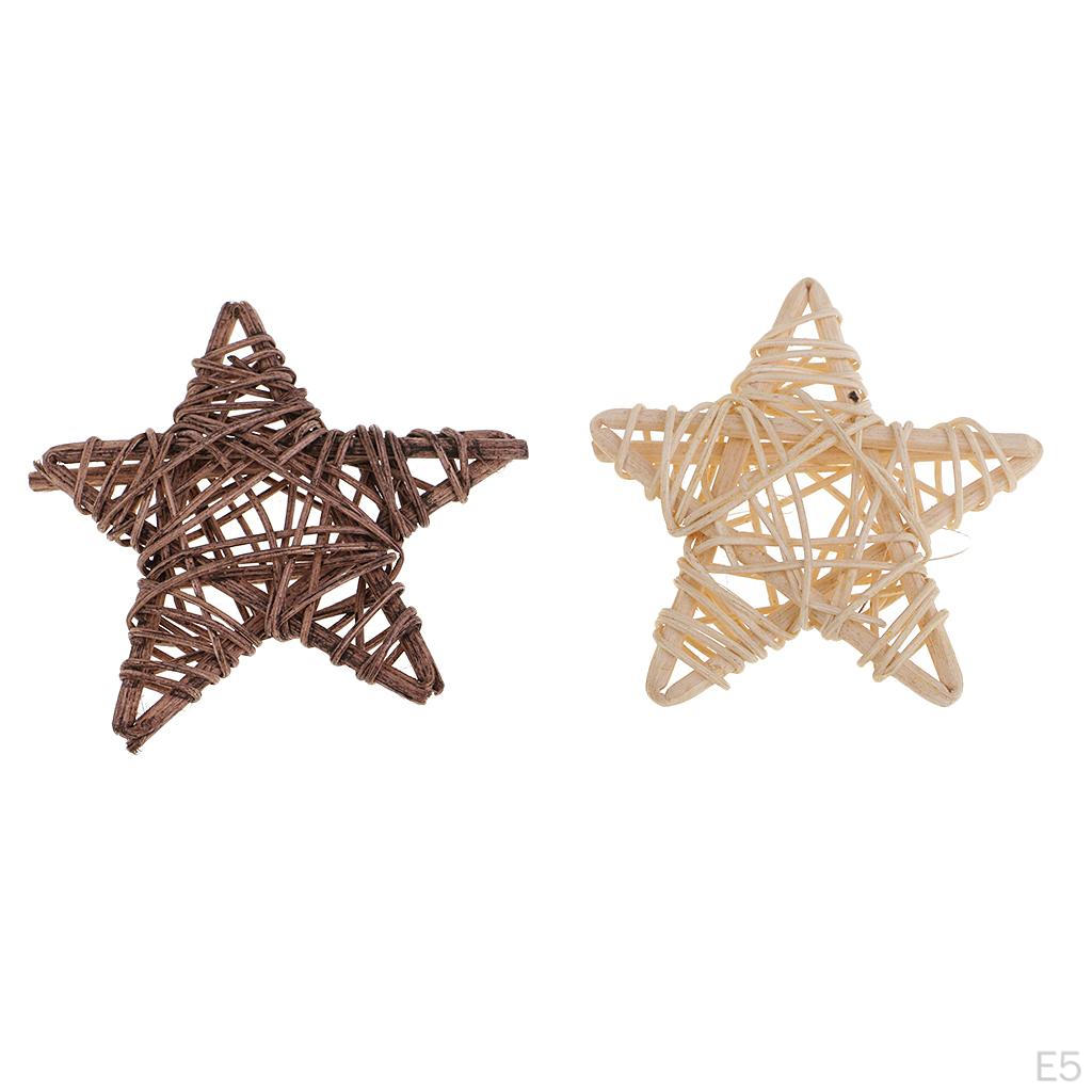 Rattan Wicker Ball Christmas Tree Ornament Decoration 7cm