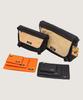 Container Set Hero Messenger Bag Black + Carrot Pouch (Carrot, Black)
