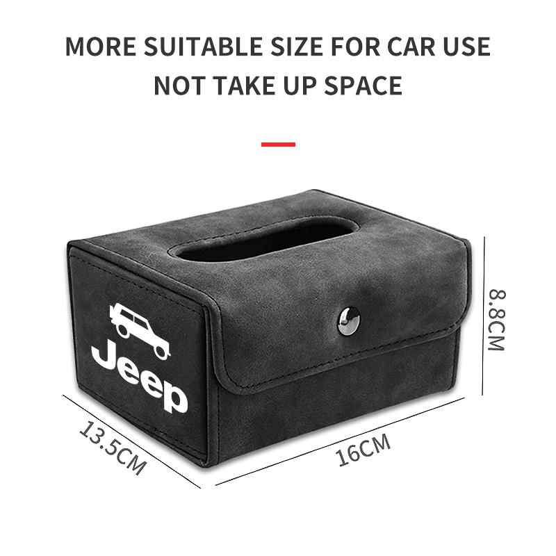 New Multifunctional Leather Tissue Box Car Folding Tissue Box For Jeep Grand Cherokee