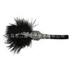 European and American Retro Headband Event Ceremony Ball Headgear Black Feather Famous Style Hair Accessories Bride Photo Headband