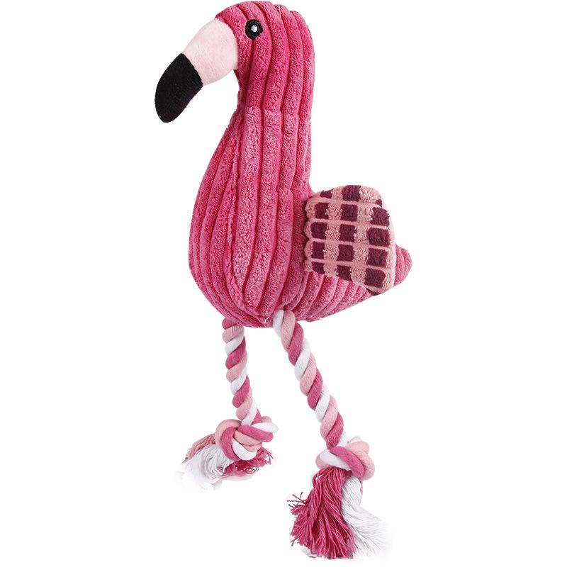 Pet Toys: Flamingo, Corn Fluff, Durable, Teething, Sound-making Toys, Pet Supplies