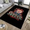 Tappeto Chucky Film Horror 3D Tappetino per Porta Soggiorno Bagno Tappeto per Pavimento Camera da Letto Annabelle Terrore Tappeto Decorativo Regalo di Halloween