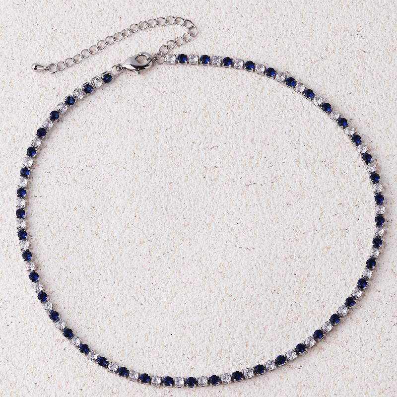 NEWEST Sexy Choker Iced Out Tennis Chain Necklace For Women Luxury Cubic Zircon Crystal Short Hiphop Neck Accessories Jewelry