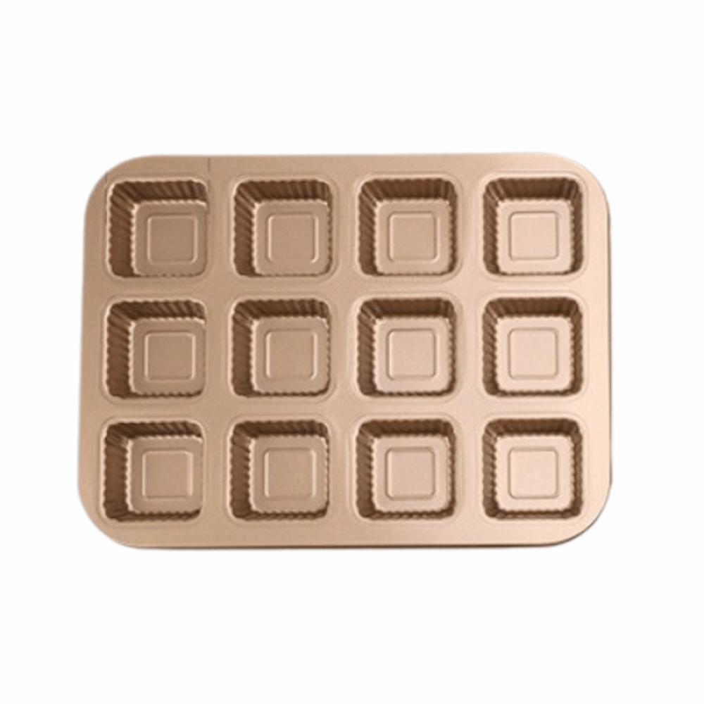 Square Shape Mini Loaf Pan 12 Cavity Muffin Baking Pan Muffin Cupcake Pan  Kitchen Gadgets