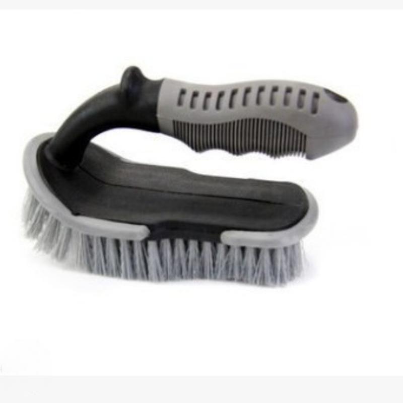 1Pc Car Wash Wheel Hub Brush Tire Brush Car Cleaning Wheel Special Soft Bristle Steel Ring Brush Combination Set Tool