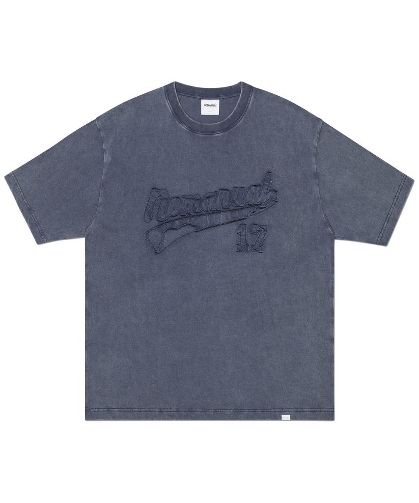 Nomaenyueol Applique T-Shirt - Washed Navy
