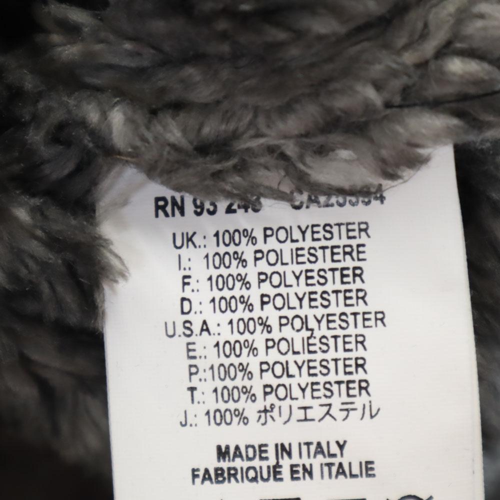 Diesel Made In Italy Fake Mouton Coat L Charcoal Gray Women Used