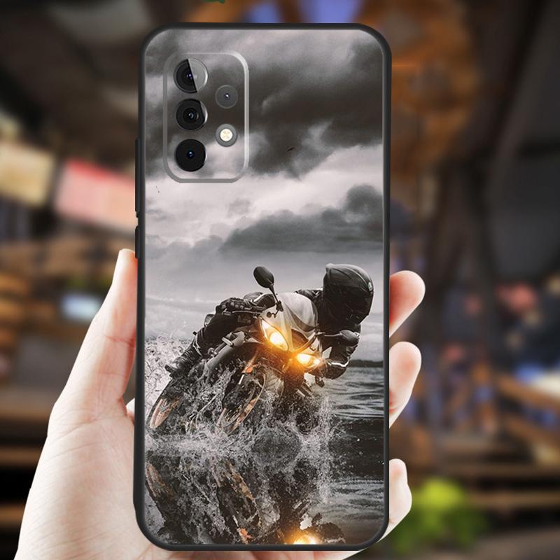 Fashion Motorcycle Man Case For Samsung Galaxy A13 A23 A33 A53 A73 A14 A34 A54 A12 A22 A32 A52 A72 A51 A71 Cover