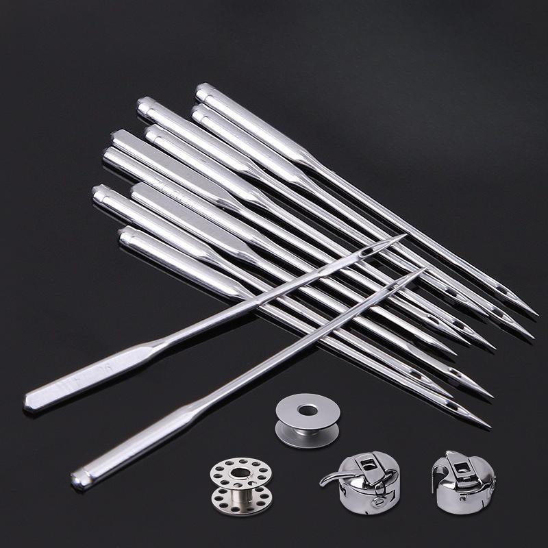 10pcs Household Industrial Sewing Machine Needles, Flat Sewing Machine Flat Needles, Multi Specification Wear-Resistant Clothing Sewing Accessories