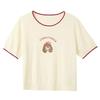 Sancai Women's Plus Size Puppy Knit Short Sleeve Top