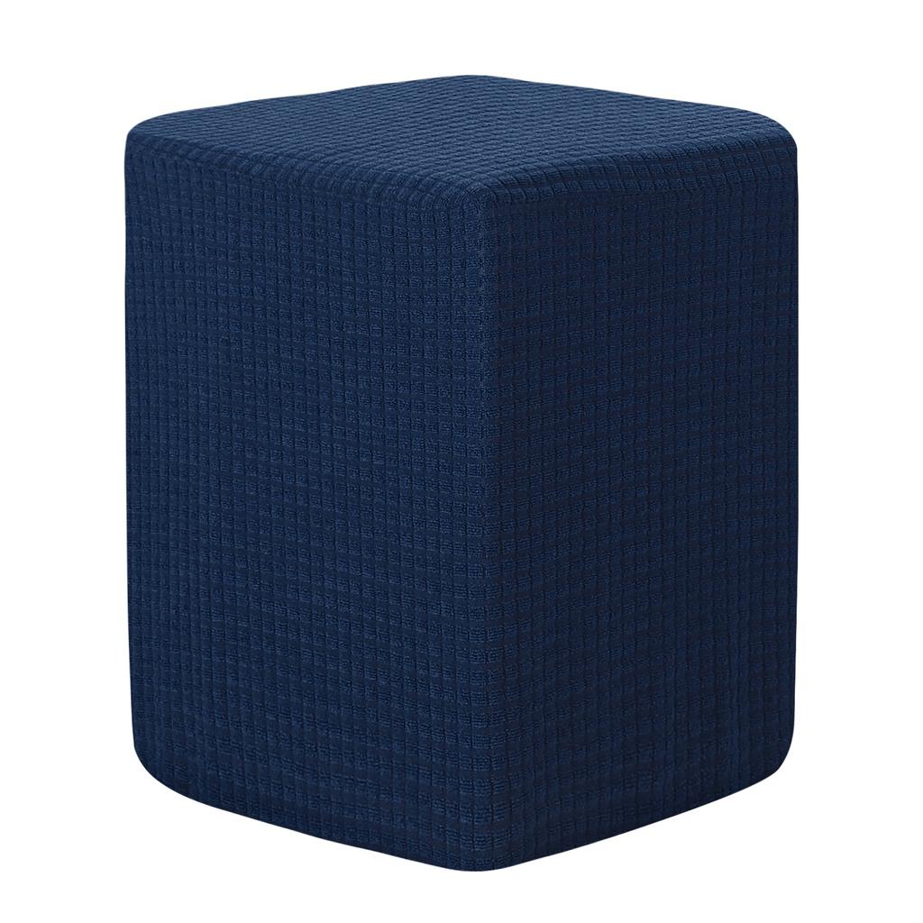 Quadratische Hockerhülle 36x25x32cm Dehnbare Hockerbezüge Elastischer Hocker Fußhocker Schutzbezug für Wohnzimmer Schlafzimmer