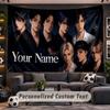 Wall Hanging Tapestry Custom NameStray Kids Pattern Personalized Printed Fabric Wall Decor