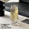 Cute Thick Bottom Handle Coffee Glass Mountain Latter Milk Juice Water Glass Goblet Glass Cup