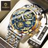 Binbang Men's Casual Multifunctional Waterproof Quartz Watch - Trendy Korean Style with Luminous Features