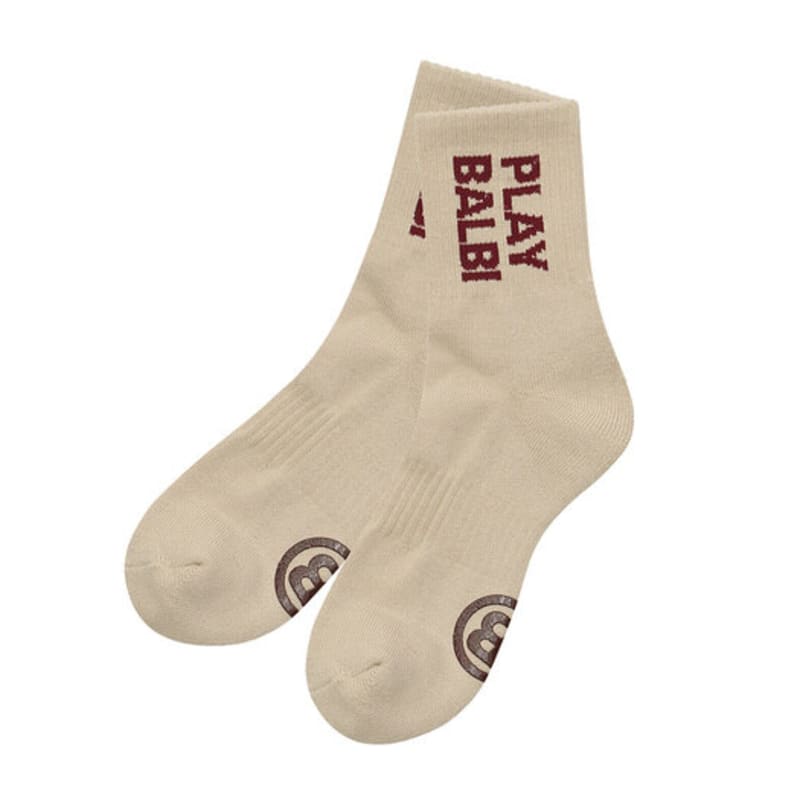 

BALBI color-block mid-weight casual socks black