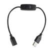 12.6inch Extension Cable Cord with Power Switching Button, USB Male to Female Extender Cord for USB Fan/LED Desk Light