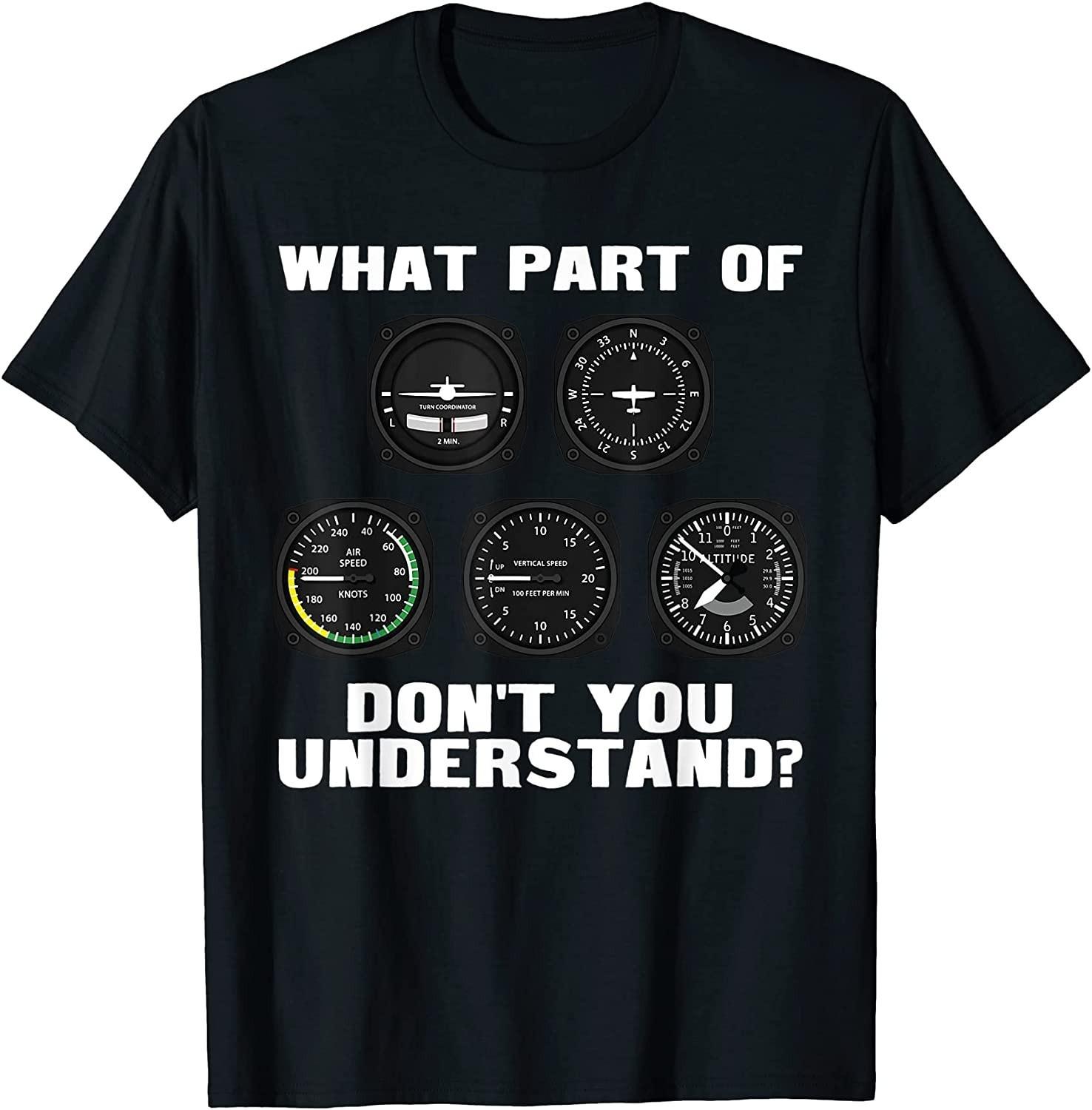 BEST! Funny Pilot Design For Men Women Airplane Airline Pilot Tee Size S-3XL S