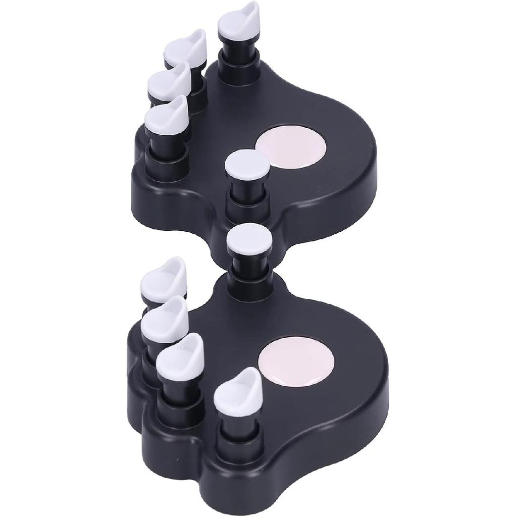 2Pcs Piano Finger Trainers ABS and Silicone Hand Grip Exerciser Piano Correctors Orthotic Tools for Strength Training(black)