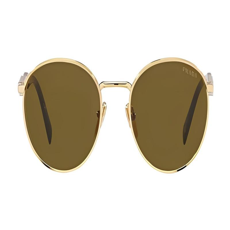 Prada Trendy Simple Fashion Metal Round Sunglasses Men's Style