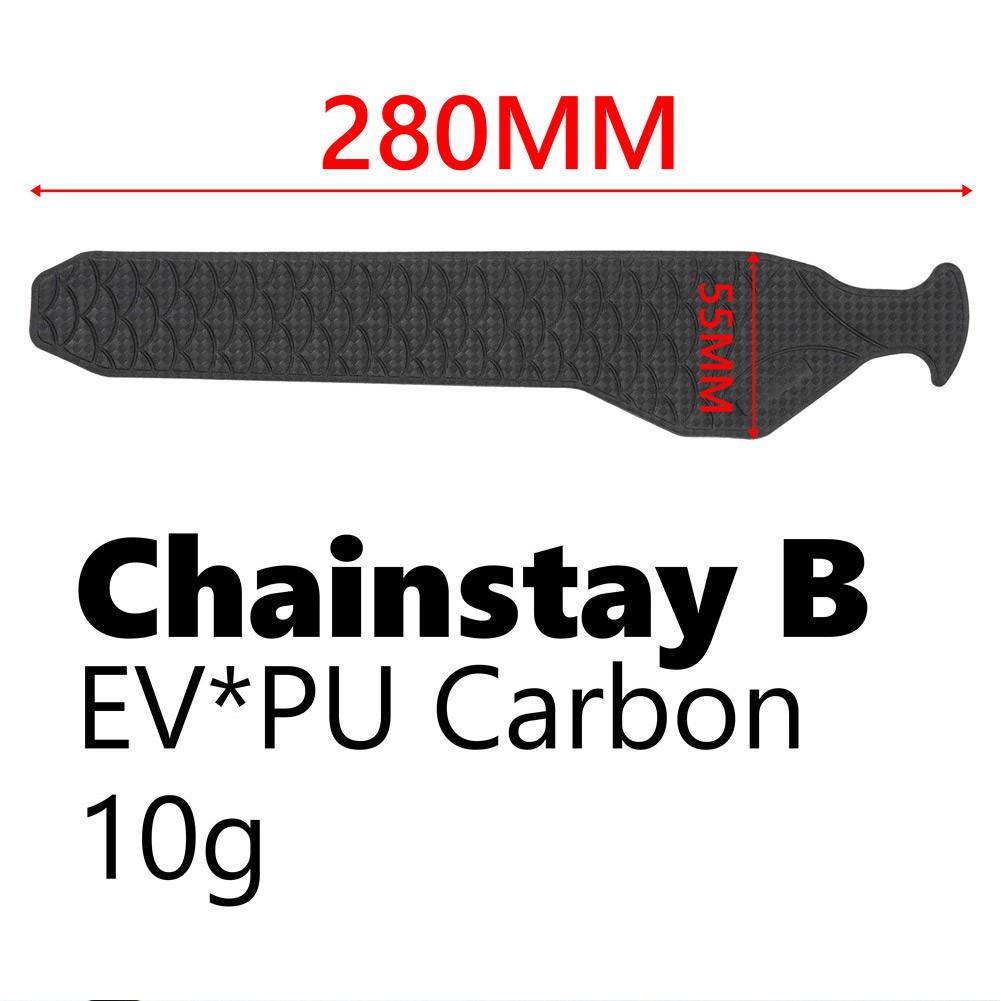 Guard Bike Chain Guard Protector Silica Silicone Carbon Pattern Chain Guard Chainstay B