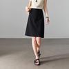 SOFSIL Women's High-Waisted A-Line Midi Skirt