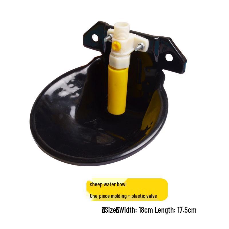 Automatic Drop-Resistant Sheep Water Bowl with Copper Valve and Durable Plastic