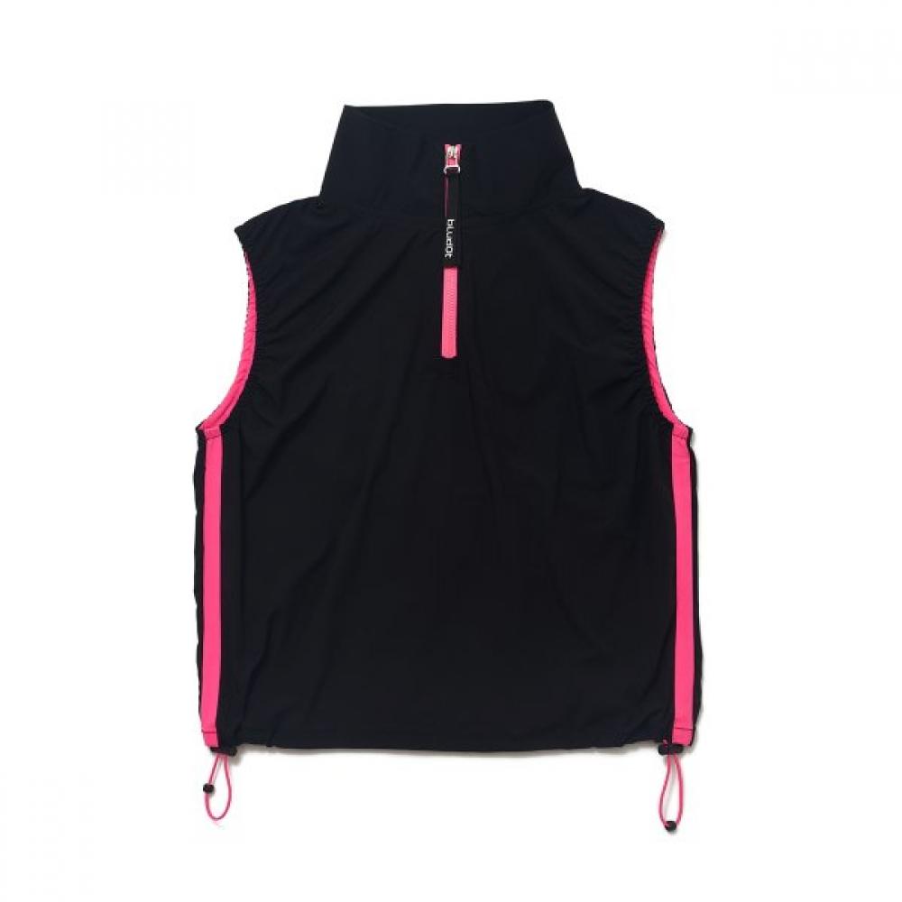 Blu DoT Crop Sleeveless Shirring T shirT Np