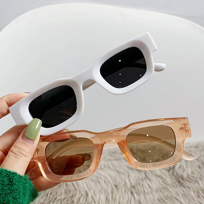 Square Concave Sunglasses Large Frame Retro Trend Sunglasses Women'S Sunshade Sunglasses