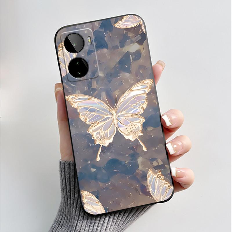Luxury Fashion Butterfly Flower Cases For BLU G93 Shockproof Black Soft Silicone Back Cover Phone Case For BLU G93 G 93 Casing