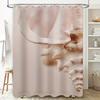 Seashell Bath Mat Shower Curtain Waterproof Decoration Home Decor Item Soft Fabric Window Drapes White Color Indoor 180x240cm