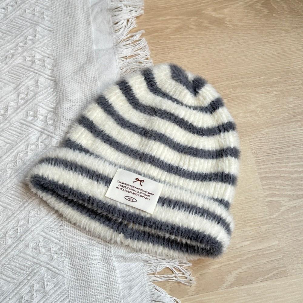 Casual Daily Knitted Beanie Hat Polyester Fall Winter Warm Hat Ear Protection Beanie  Student