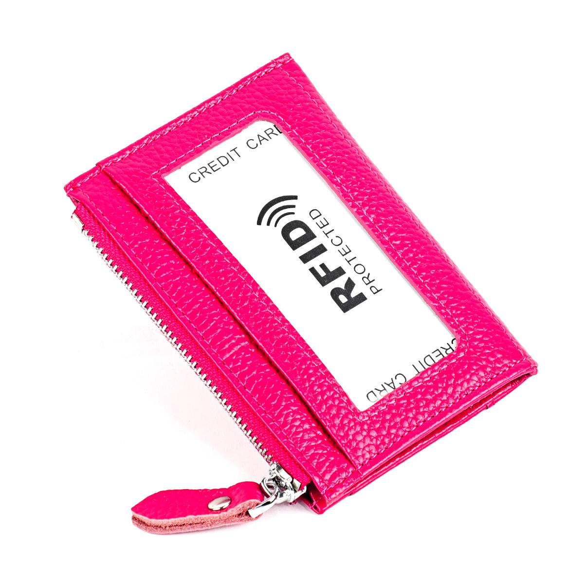 Блокировка подлинной кожи кредитной карты держатель безопасности дорожный кошелек 1285₽