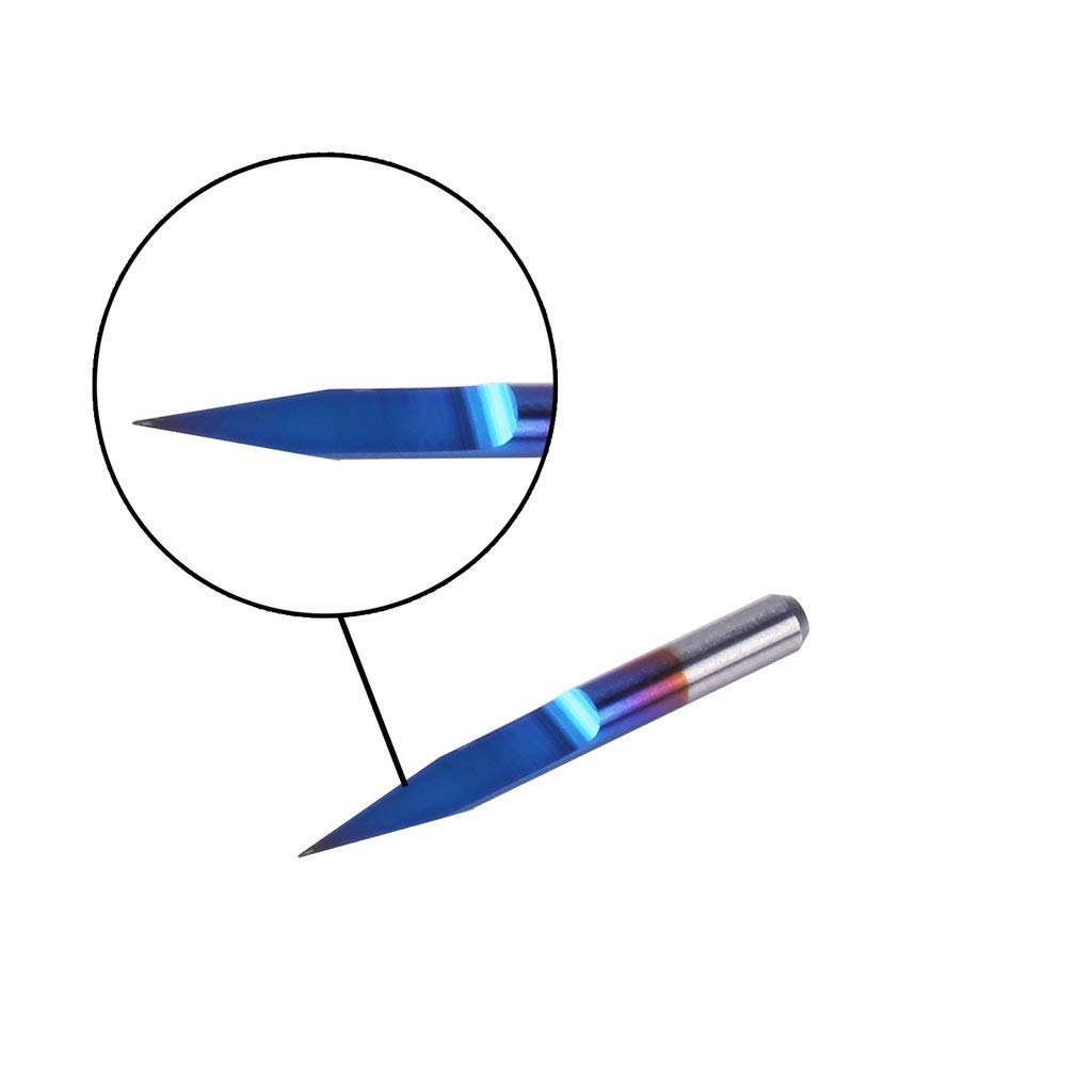 SainSmart Genmitsu PCB Engraving V-Bit End Mill 20 Degree 0.1mm Tip 3.175mm Shaft (1/8