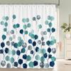 Tropical Plant Green Leaves Shower Curtain Bathroom Curtains With Hooks Monstera Palm Trees Waterproof Fabric Bathtub Decor