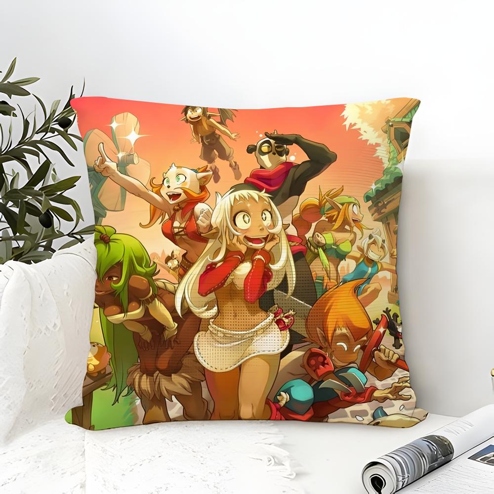 Internet Mmorpg Game W-Wakfu 2 Pillow Case Linen Pillow Case Sofa Home Decor Cushion Cover Cushion Cove