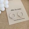 Korean & Japanese Style Push-Pull Ring for Women - Retro Temperament, Trendy Plain Band, Hip Hop Punk Index Ring
