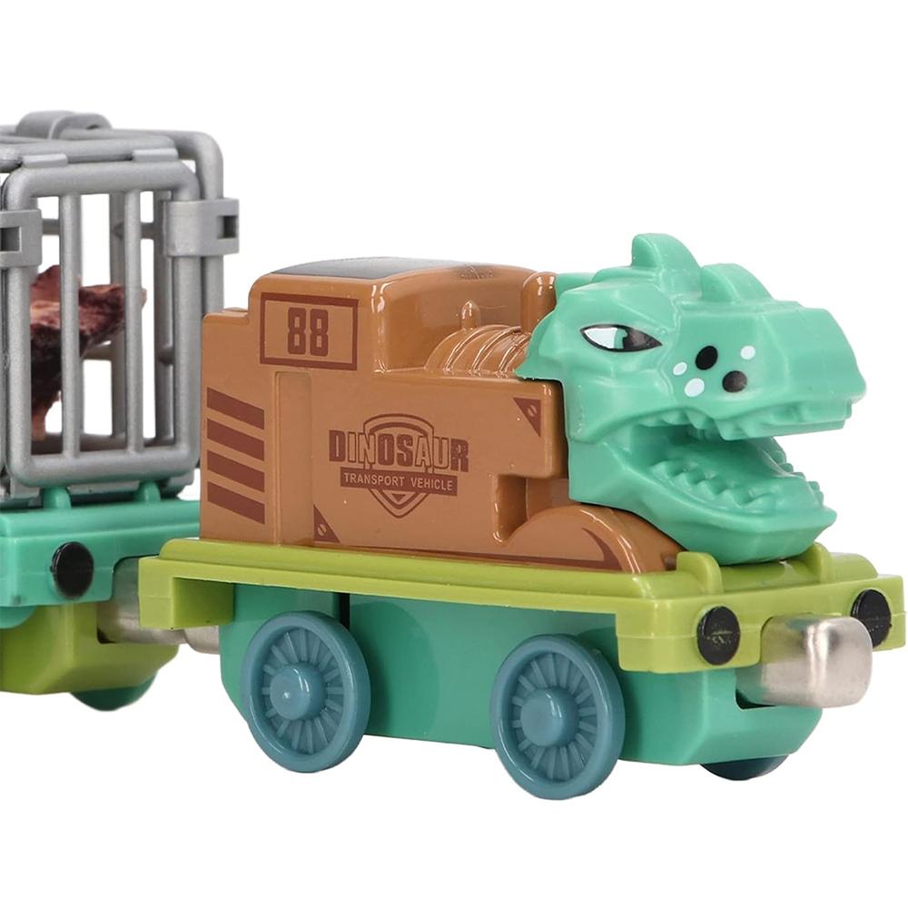 12Pcs Dinosaur Truck Toy, Mini Dinosaur Transport Car Carrier Trains Set Pull Back Monster Trucks for Boys Girls Toddlers Birthday Christmas Toy Gift