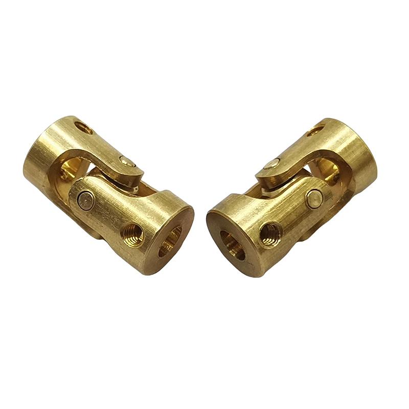 1/2/3pcs Bore 3mm-3mm Brass Motor Connector Universal Joint Coupling Gimbal Metal Cardan Joint For Rc Boat Car Parts Accessories