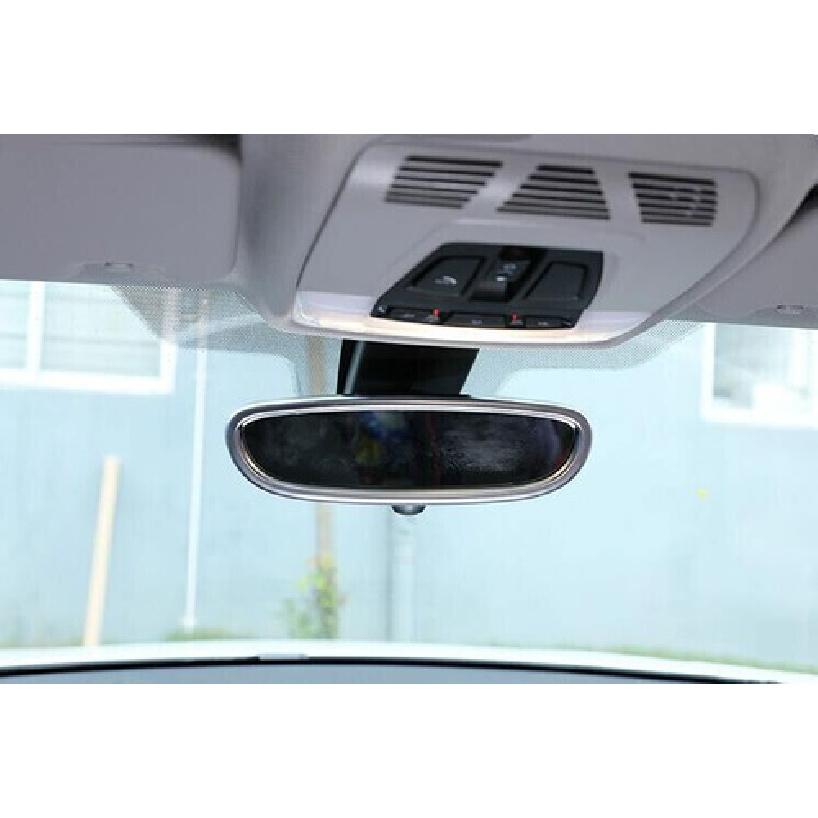 18-22 Matte Silver Rearview Mirror Frame Car Middle Console For BMW 5 Series G30