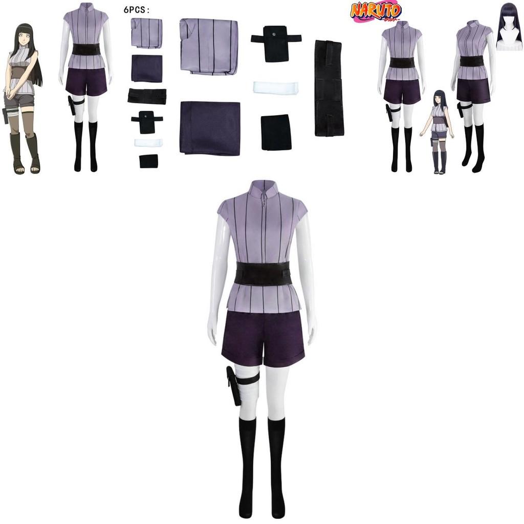 Naruto Hyuga Hinata Cosplay Costume Halloween Outfit Carnival Set Gift