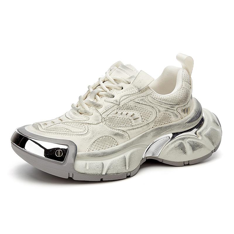 

Звездные ретро старые кроссовки мужские и женские осень и зима нишевые платформа спортивные повседневные кроссовки черный сетчатый межзвездный 44 male бежевый