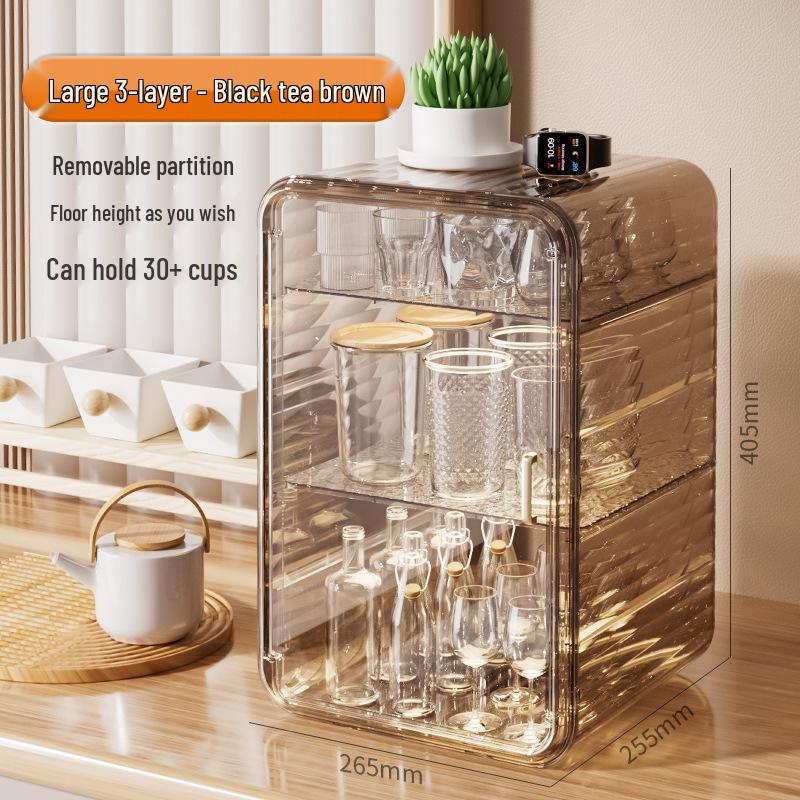 Dustproof Tea & Coffee Cup Storage Rack