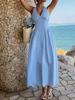 European Elegant Halter-Neck Waist-Cinched Dress for Spring/Summer 2026